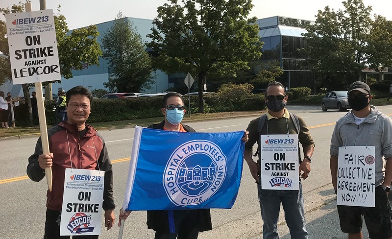 Solidarity Action for Striking Ledcor Workers