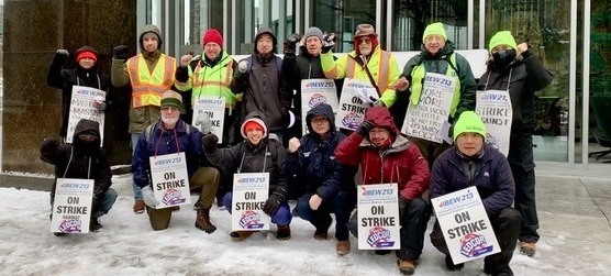 Strike Continues at Ledcor Technical Services Against Precarious Work