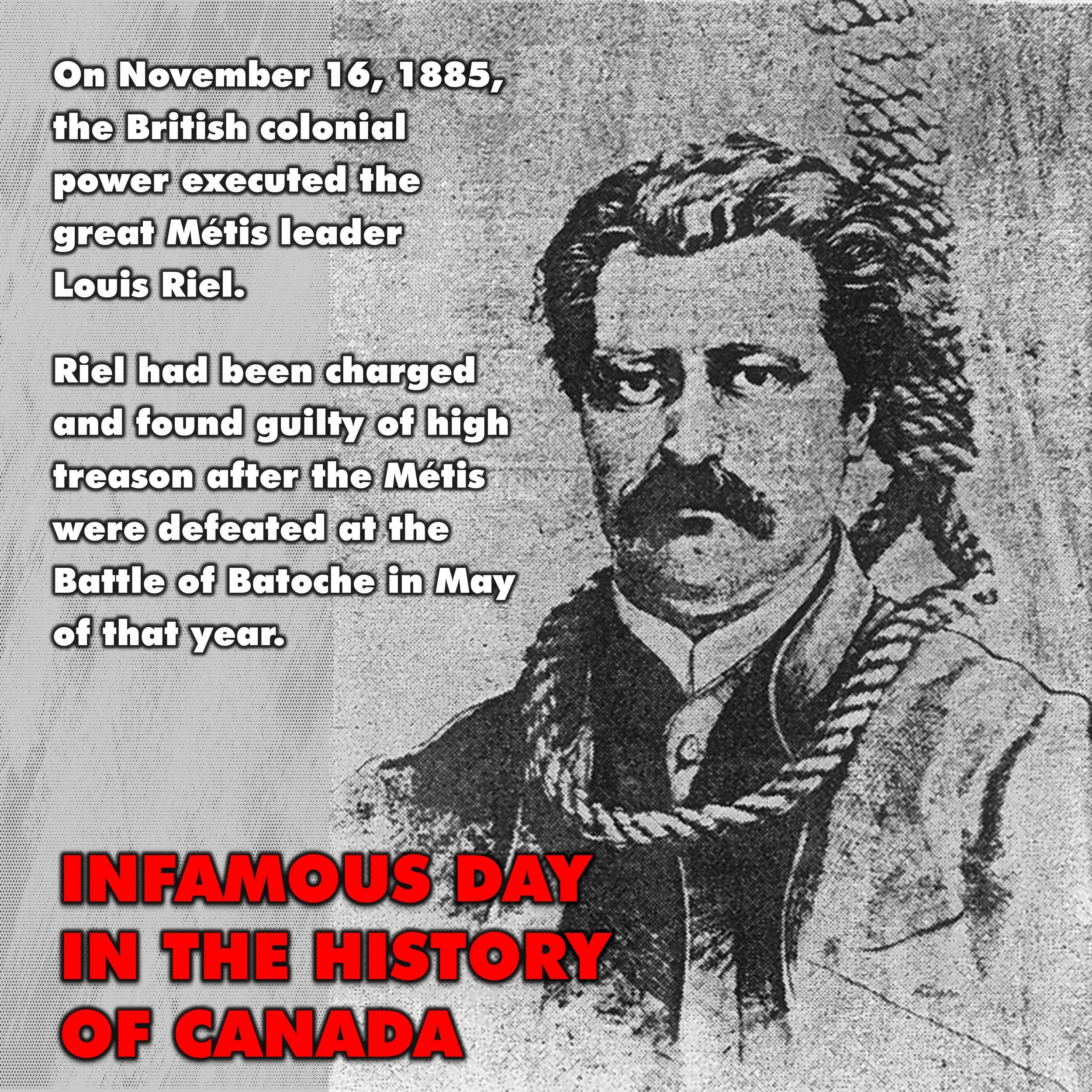 138th Anniversary of the Hanging of Louis Riel - Marxist-Leninist Party ...